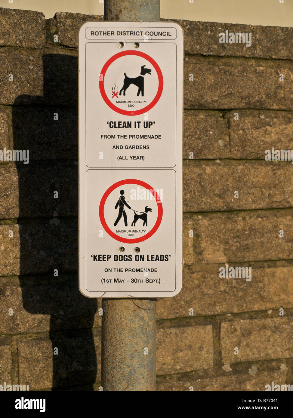 Dog walking sign Stock Photo Alamy