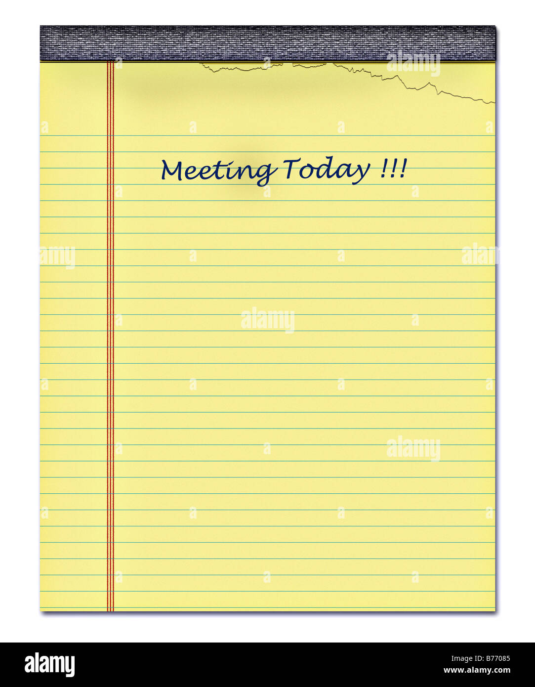 Torn off ring bound paper Cut Out Stock Images & Pictures Alamy