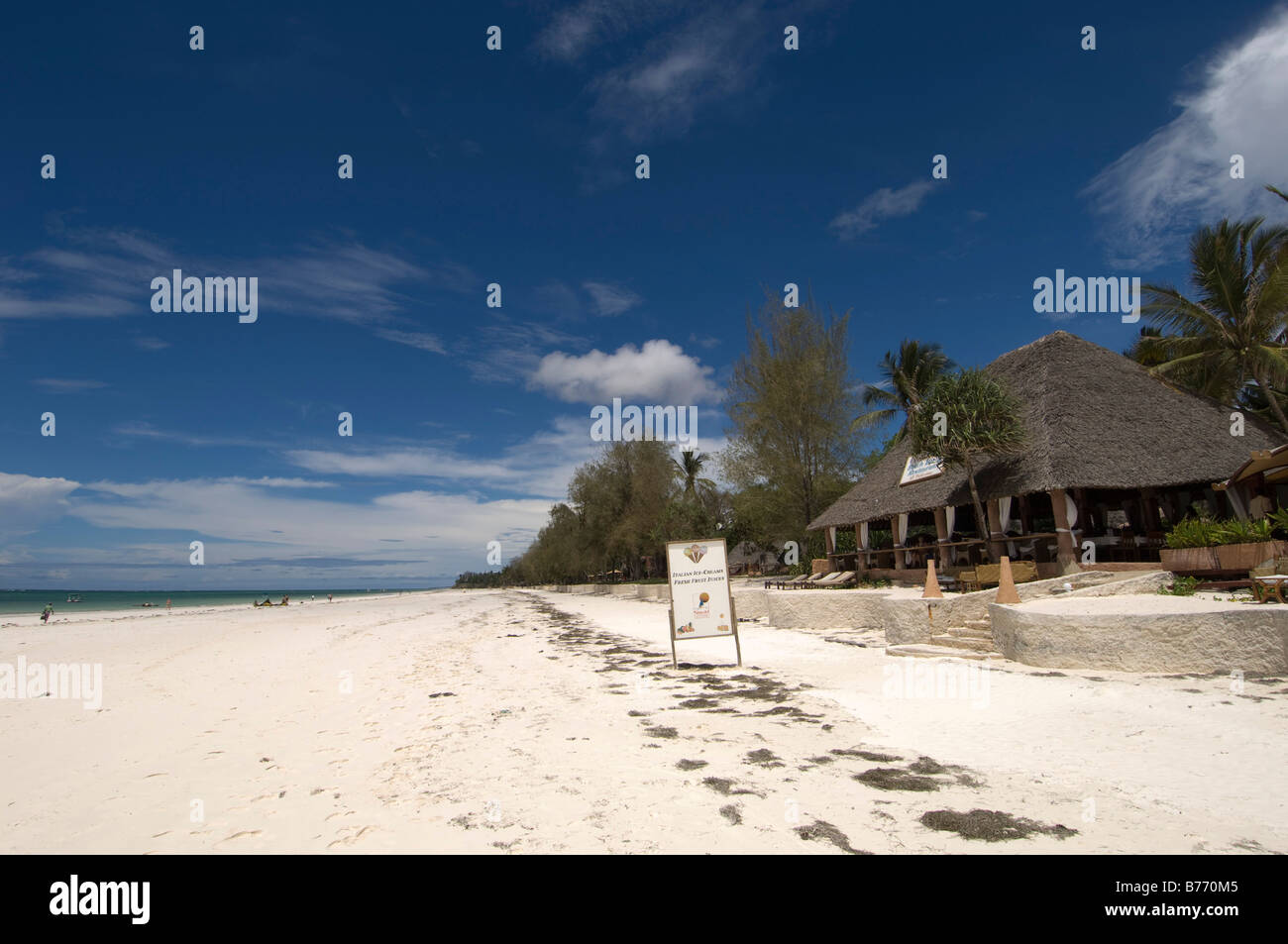 The Sands at Nomad Resort Diani Beach near Mombasa Kenya Stock Photo
