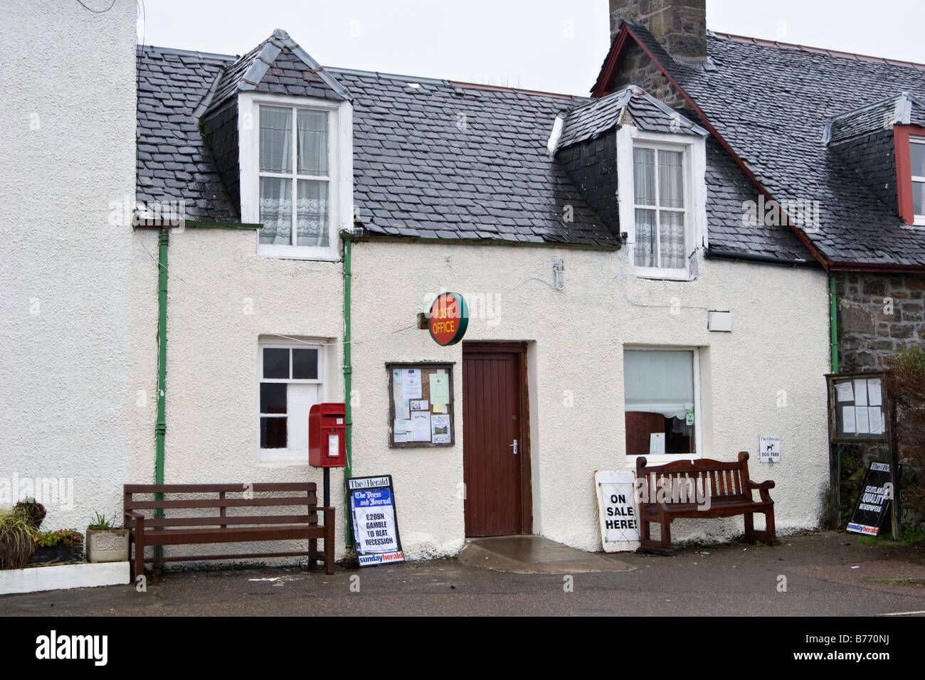 Rural Post office Scotland Stock Photo Alamy