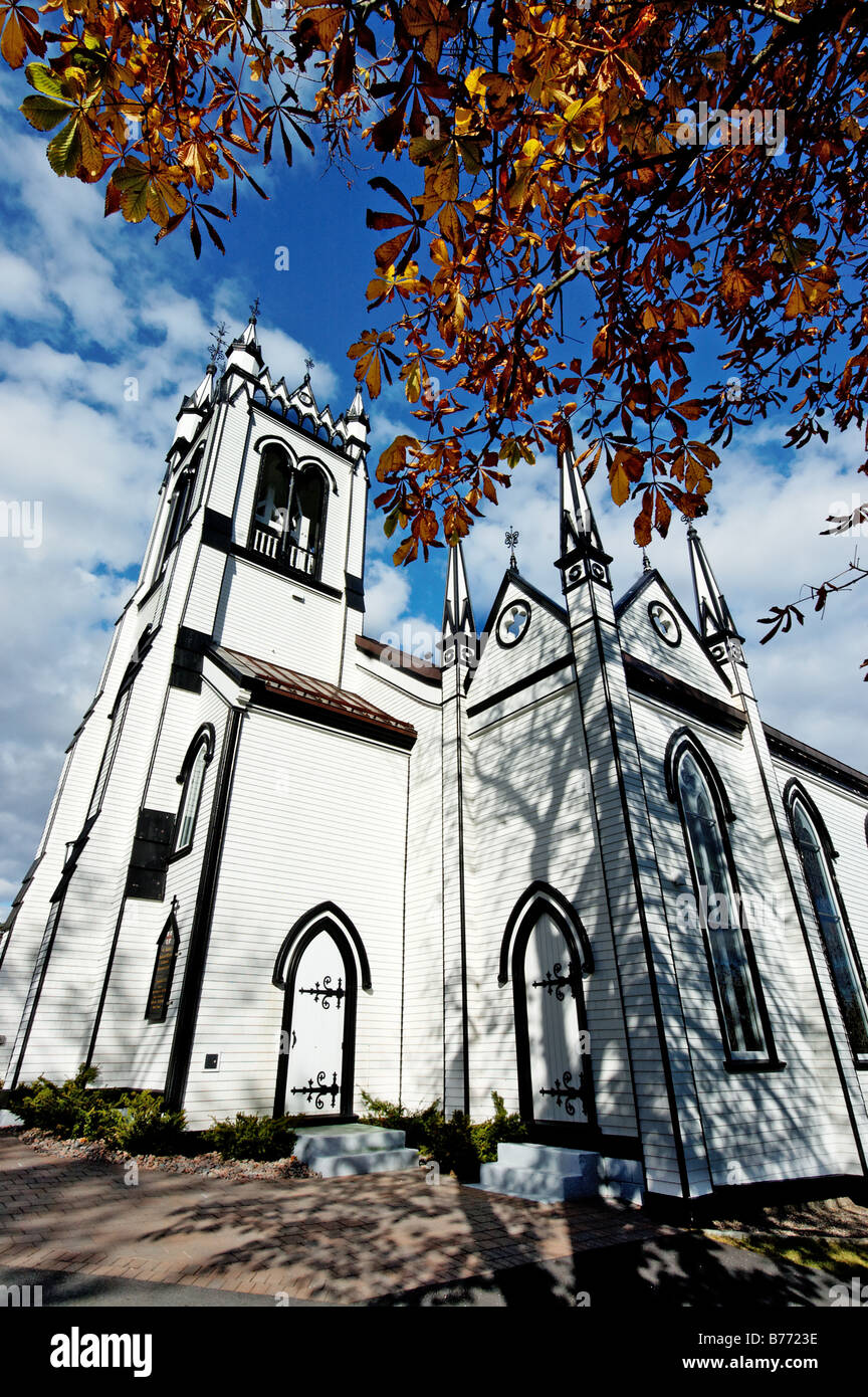St Johns church in Lunenburg Nova Scotia Stock Photo