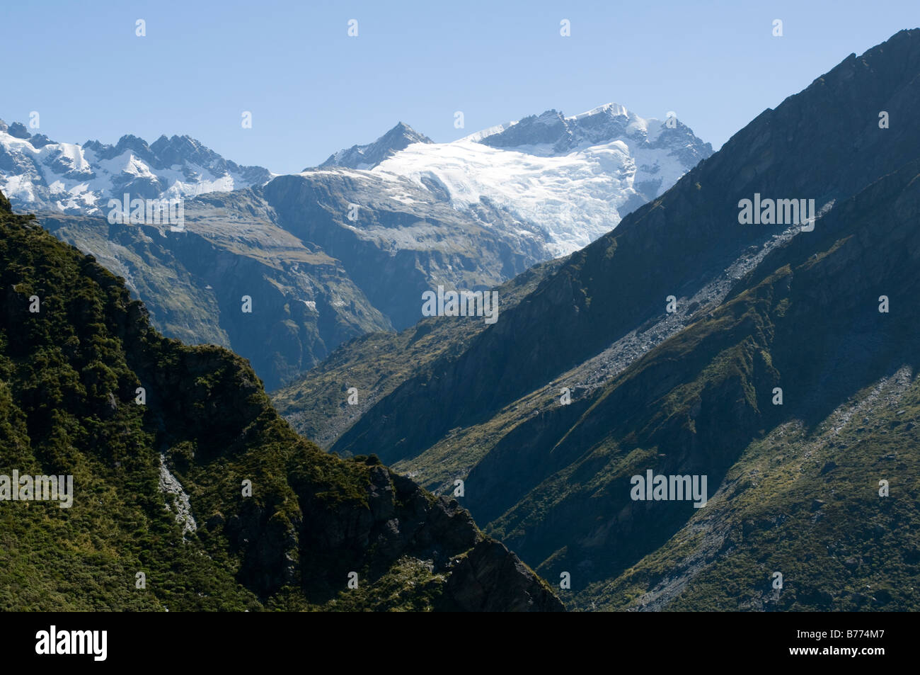 Barrier Ranges The Barrier Range from Snowy Creek, Rees Dart track, Mount Aspiring ...