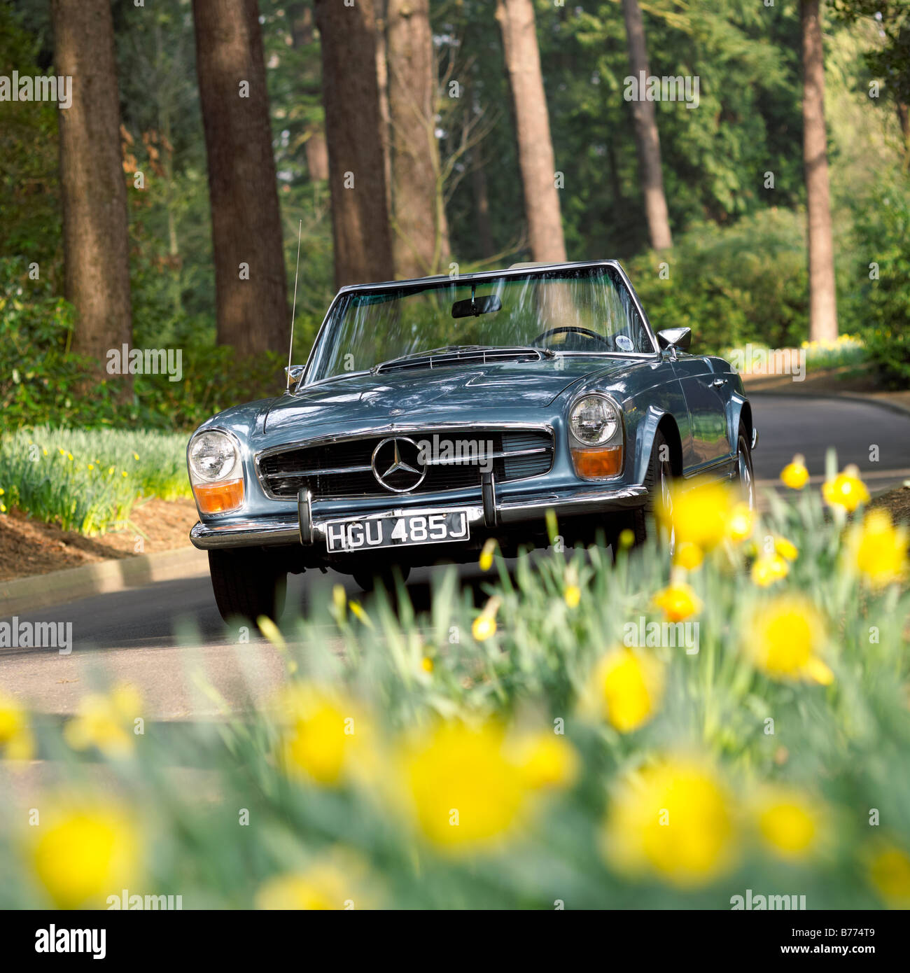 Mercedes SL W113 classic sports car Production from 1963 1971 Stock Photo