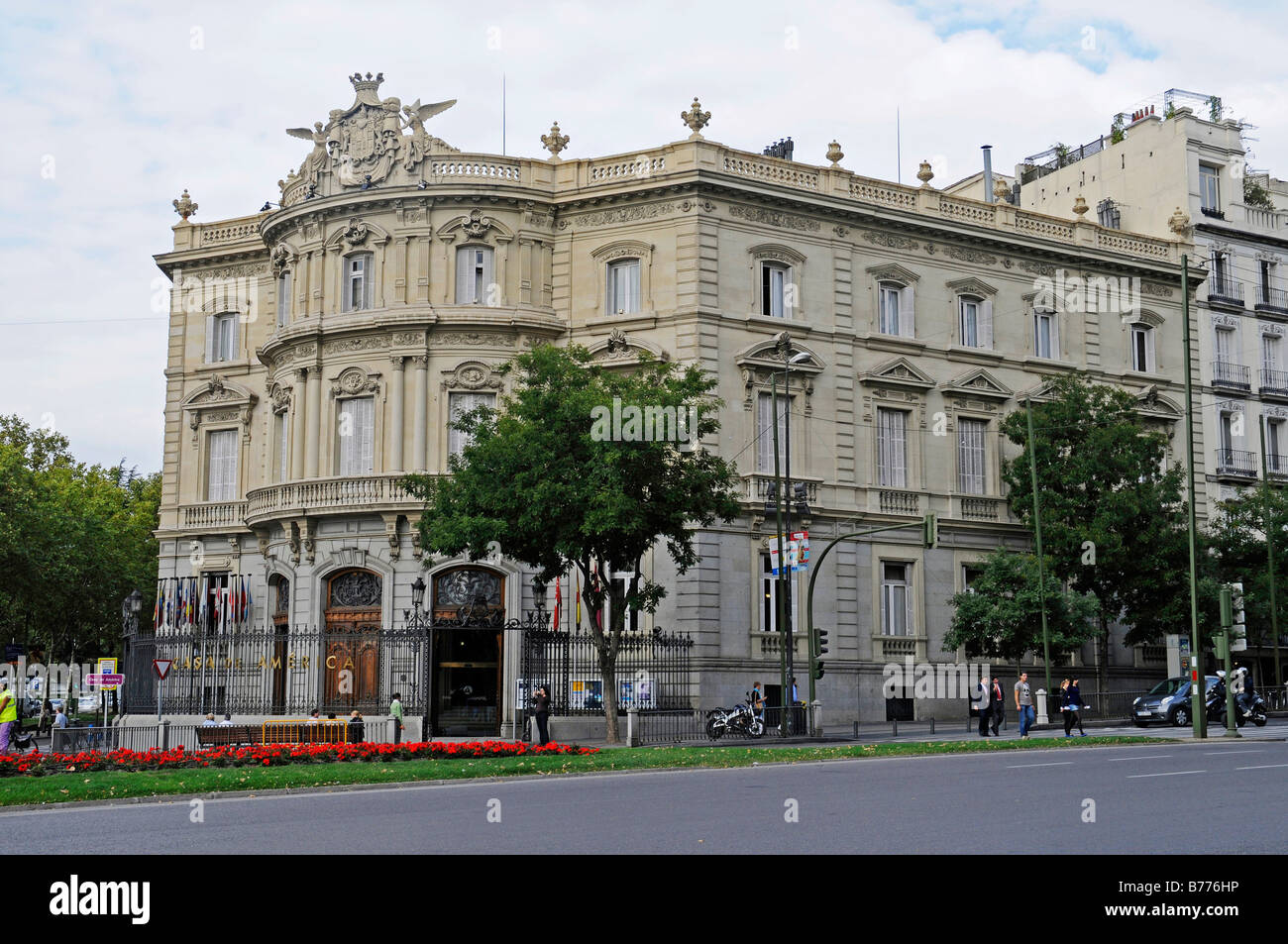 Casa de America, Linares palace, Plaza de Cibeles, Madrid, Spain, Europe Stock Photo