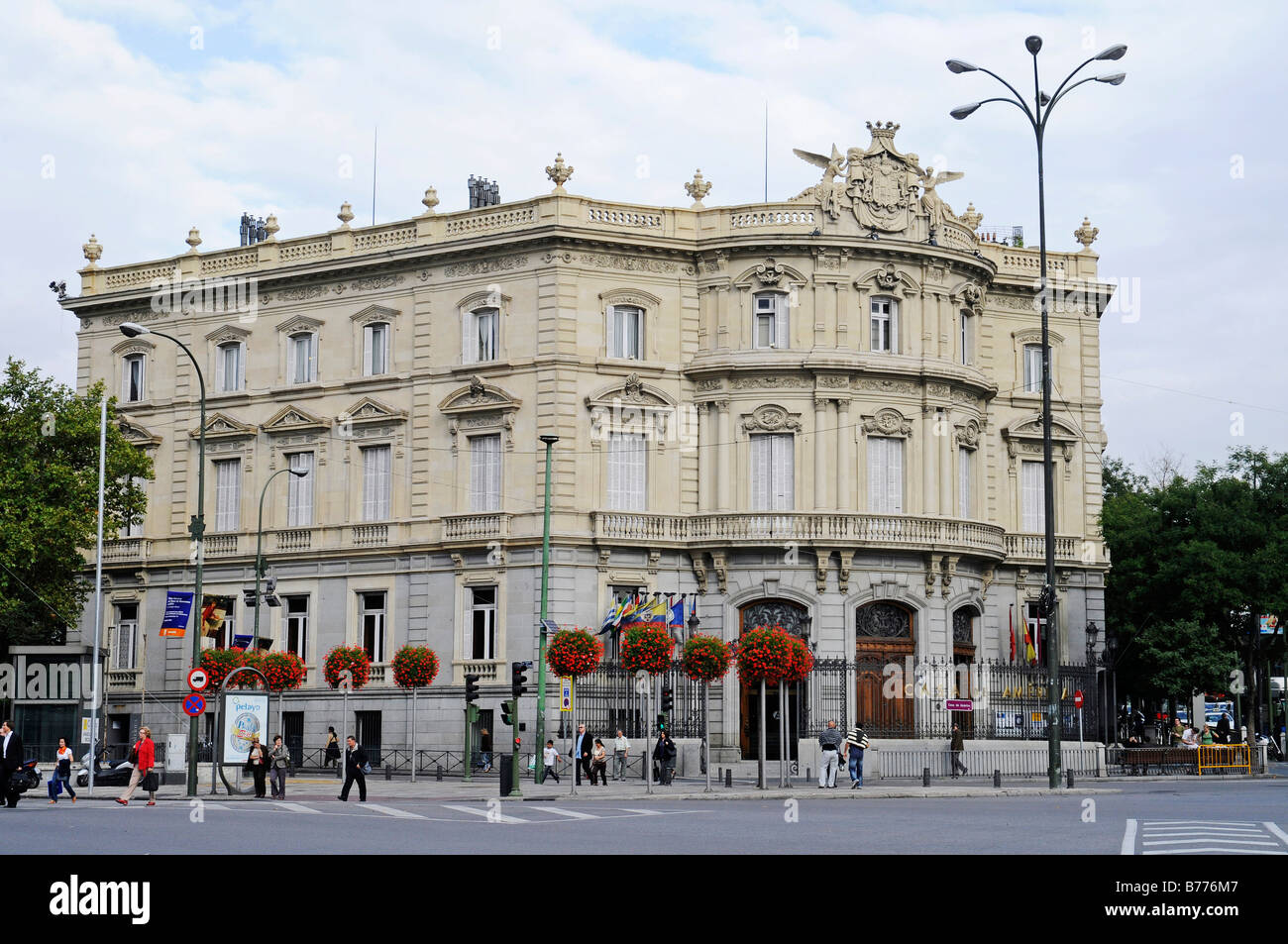 Casa de America, Linares palace, Plaza de Cibeles, Madrid, Spain, Europe Stock Photo