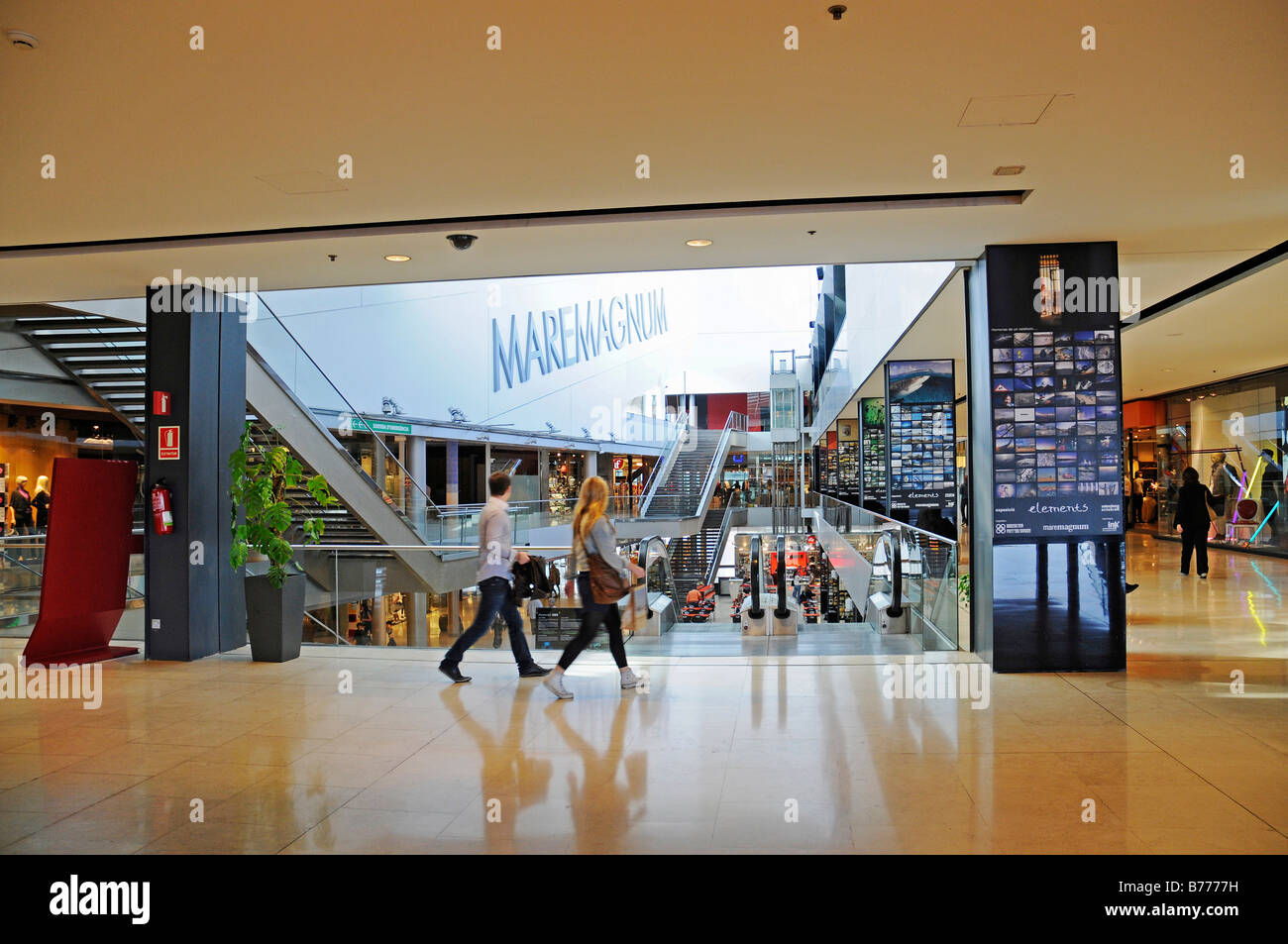 Mare Magnum, shopping and leisure complex, Moll de Espana, port, Barcelona, Catalonia, Spain, Europe Stock Photo