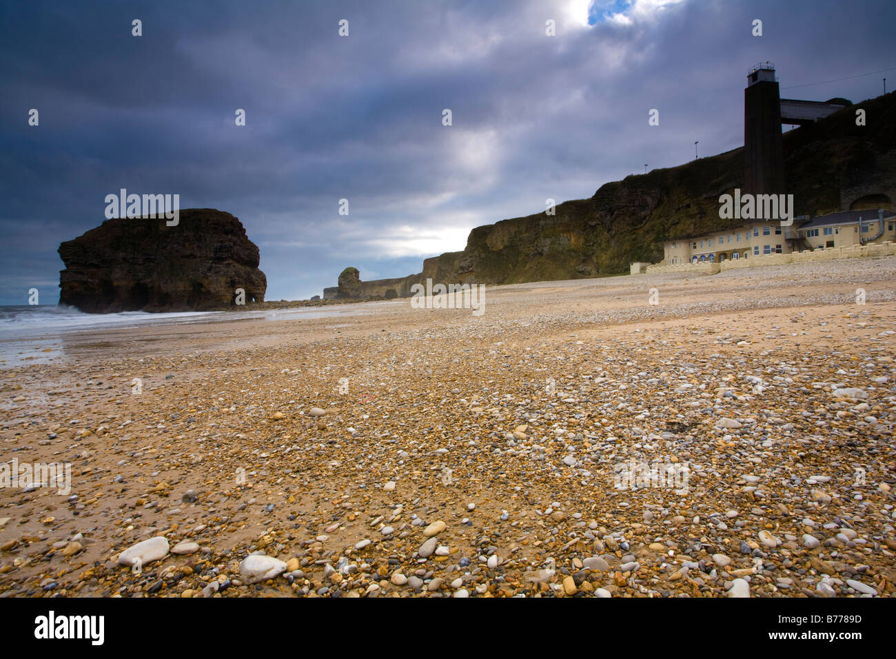 England, Tyne and Wear, Marsden. Marsden Rock and Grotto located in Marsden Bay, South Tyneside. Stock Photo