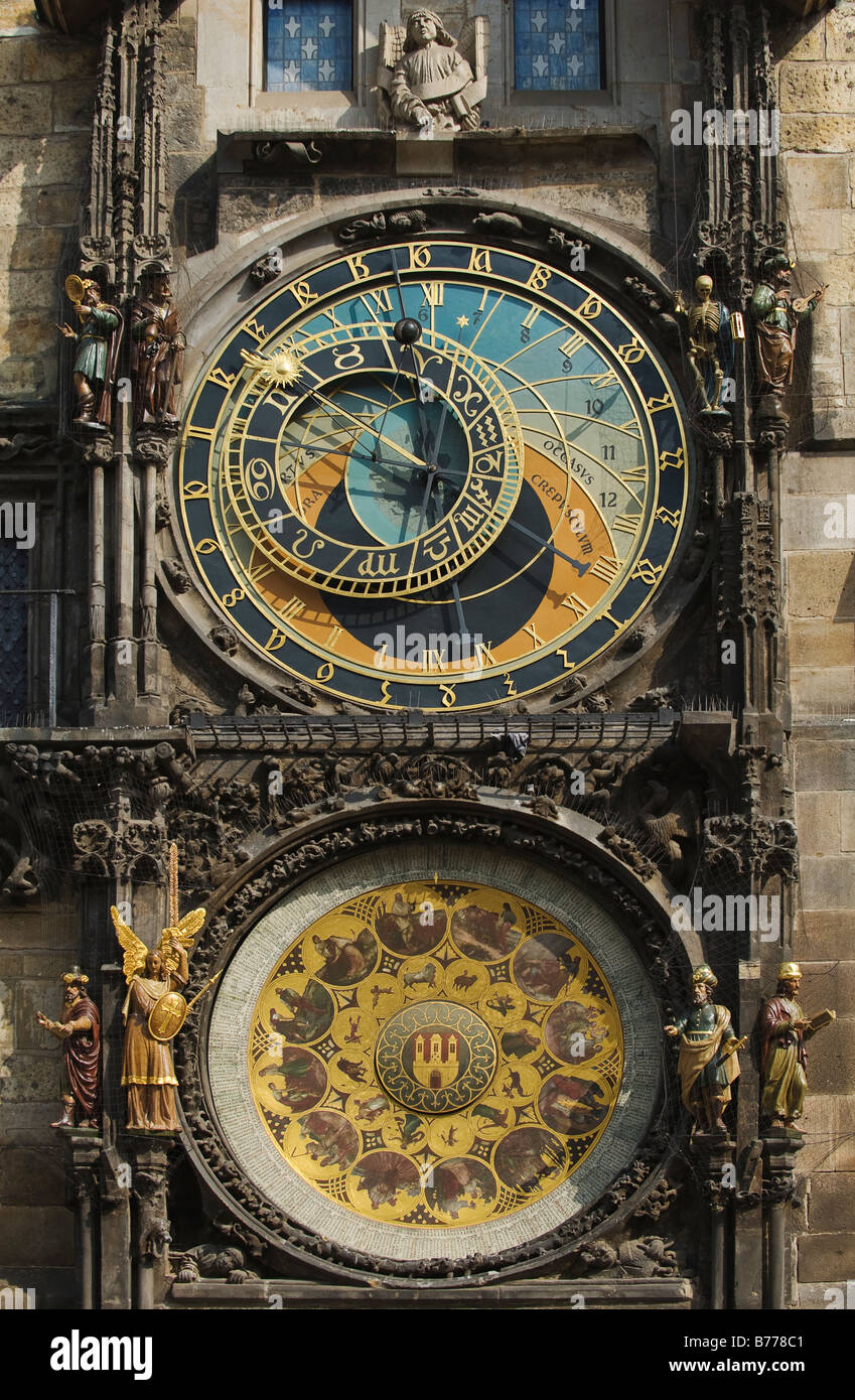 Prague Astronomical Clock Stock Photo - Alamy