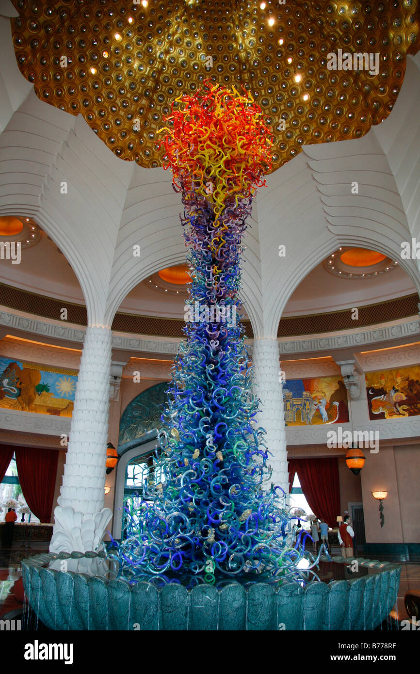 Lobby, Atlantis Hotel, Dubai, Dubai emirate, United Arab Emirates, Middle East Stock Photo
