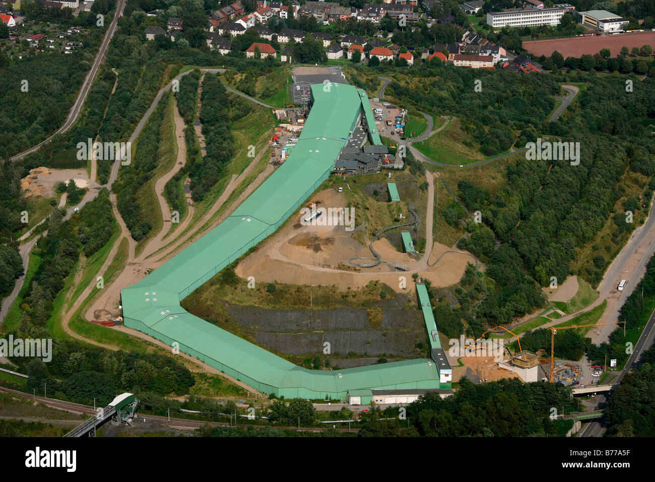 Aerial photograph, alpine centre at the Tetraeder Batenbrock, coal
