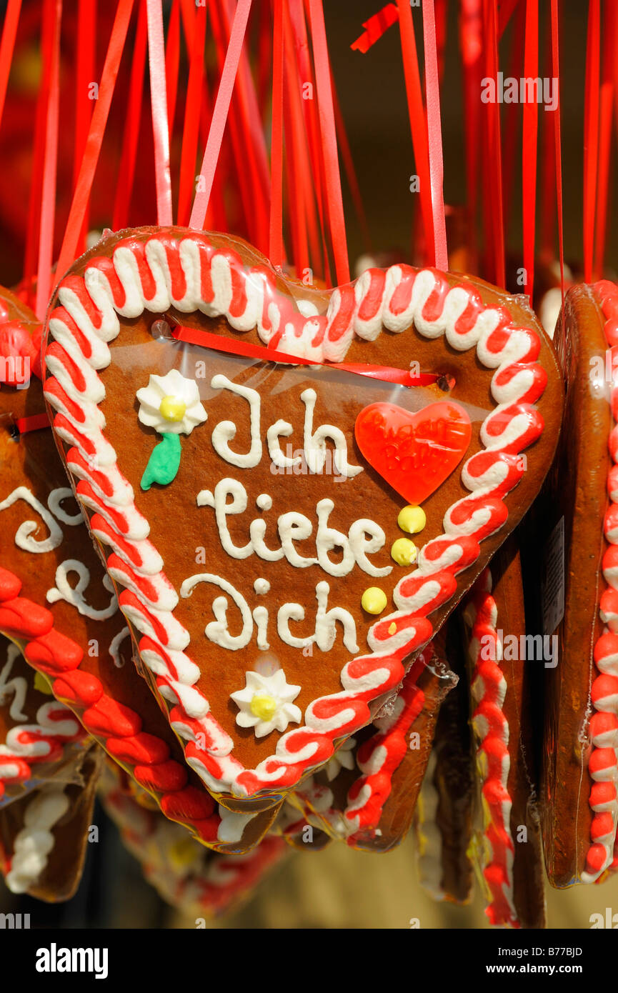 Lebkuchen herzen hi-res stock photography and images - Alamy