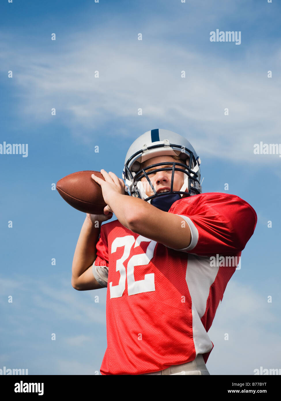 Teen boy american football hires stock photography and images Alamy