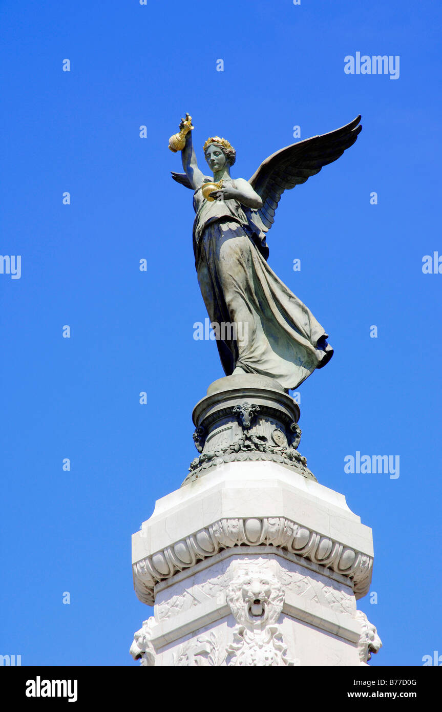 Statue La Ville de Nice a la France, Nice, Alpes-Maritimes, Provence-Alpes-Cote d'Azur, Southern France, France, Europe Stock Photo