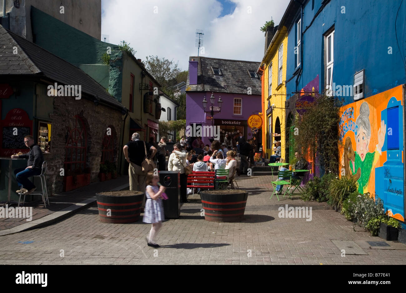 Kinsale town Street Scene, West Cork Ireland Stock Photo