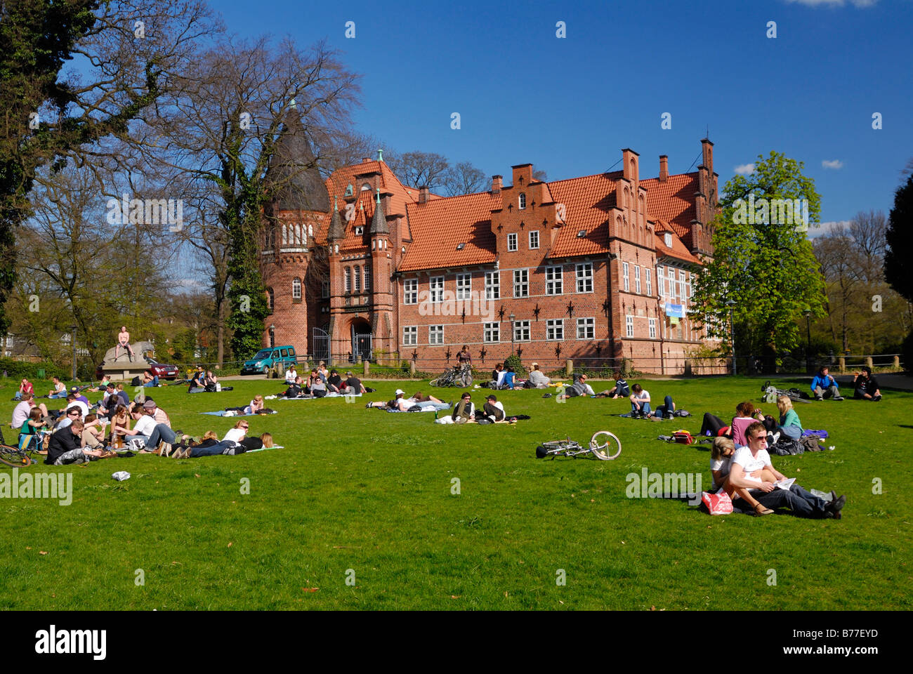 Bergedorf Castle and the the castle grounds in Bergedorf, Hamburg ...