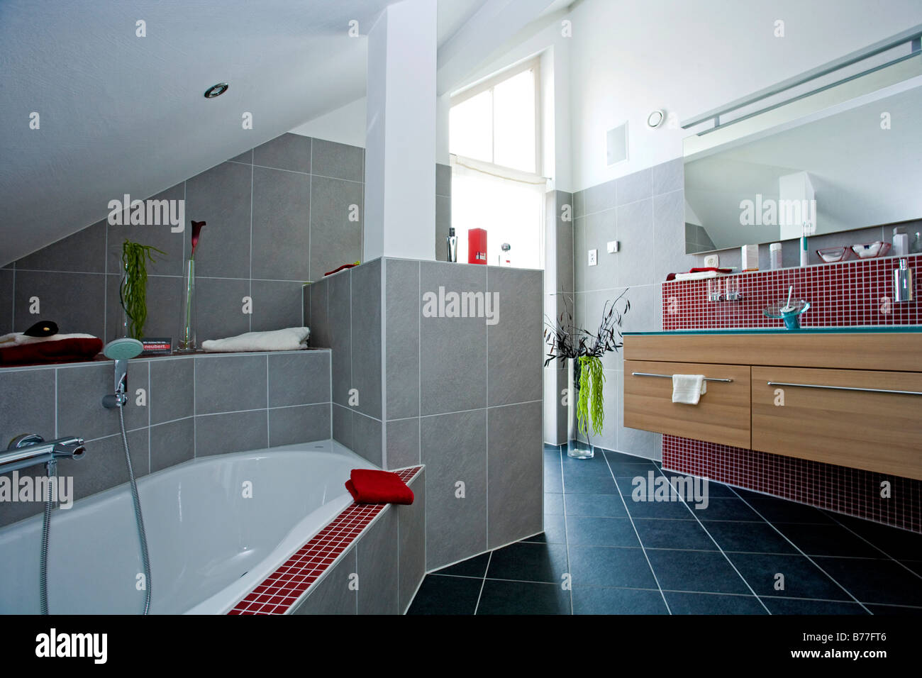 Modernes Badezimmer, modern bath room Stock Photo