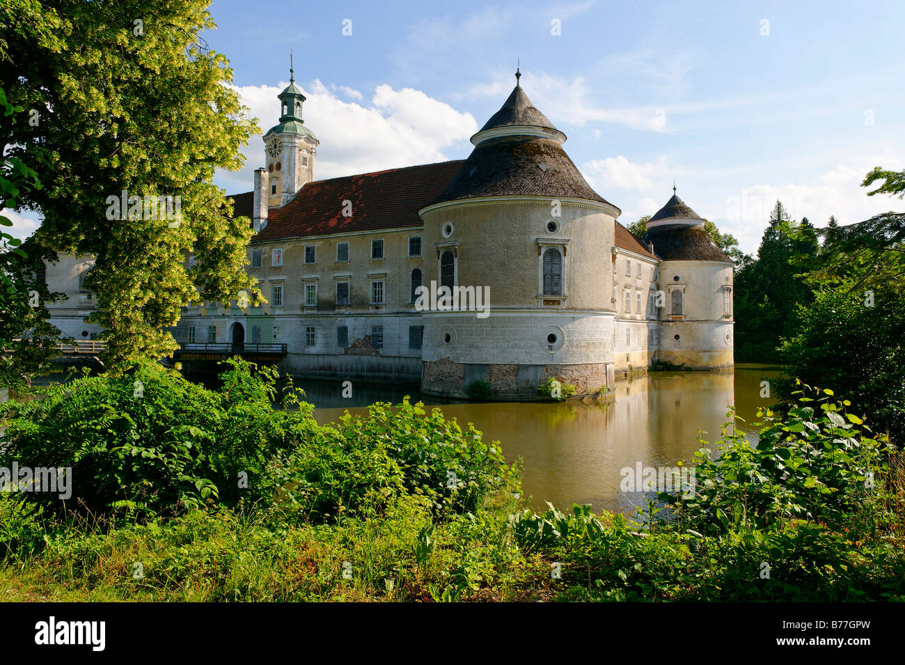 Aistersheim Water Castle, Upper Austria, Europe Stock Photo