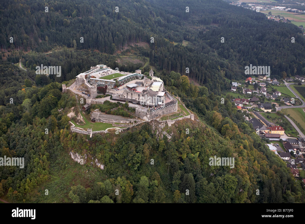 Landskron Fortress near Villach, Carinthia, Austria, Europe Stock Photo