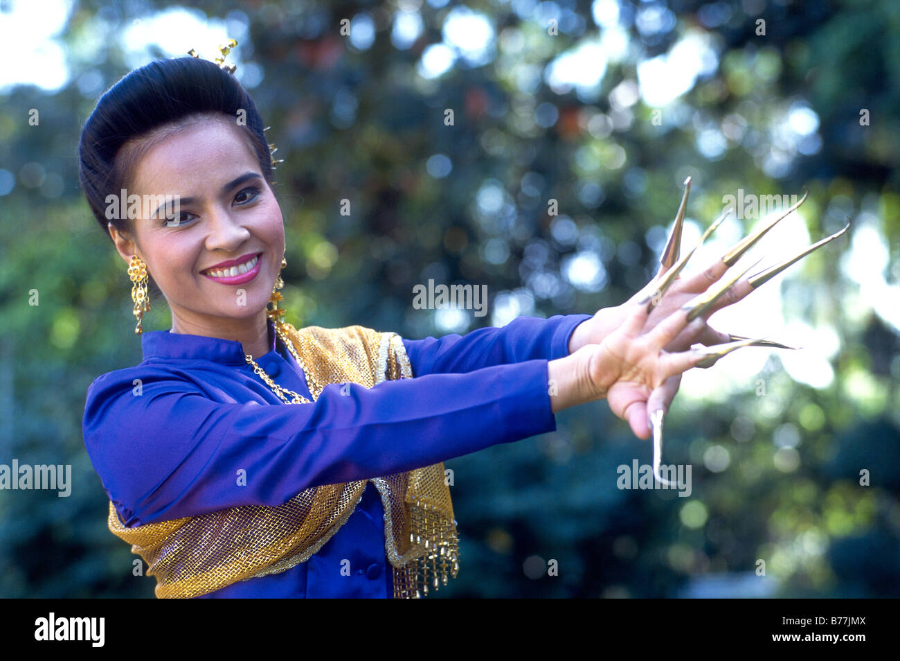 Thailand,Bangkok,Rose Garden,Thai Dancer Stock Photo