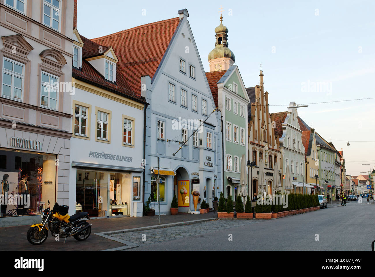 Historic city centre in Freising, Upper Bavaria, Bavaria, Germany