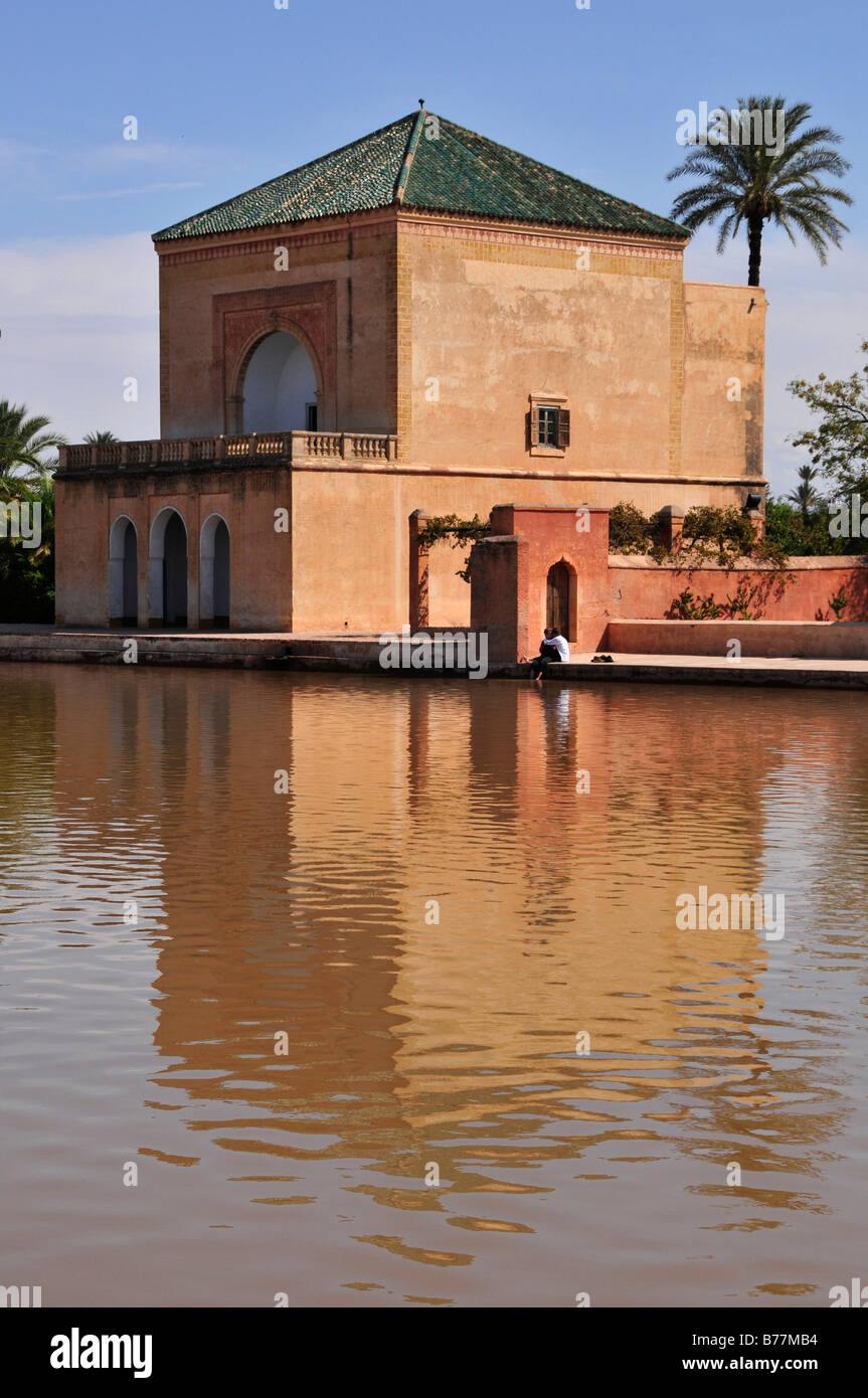 Saadier-Palais in the Menara Gardens, Marrakech, Morocco, Africa Stock Photo