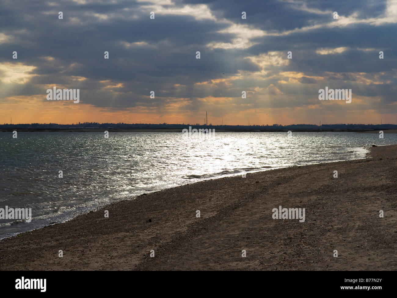 Beach at Mersea island, Essex, UK Stock Photo Alamy