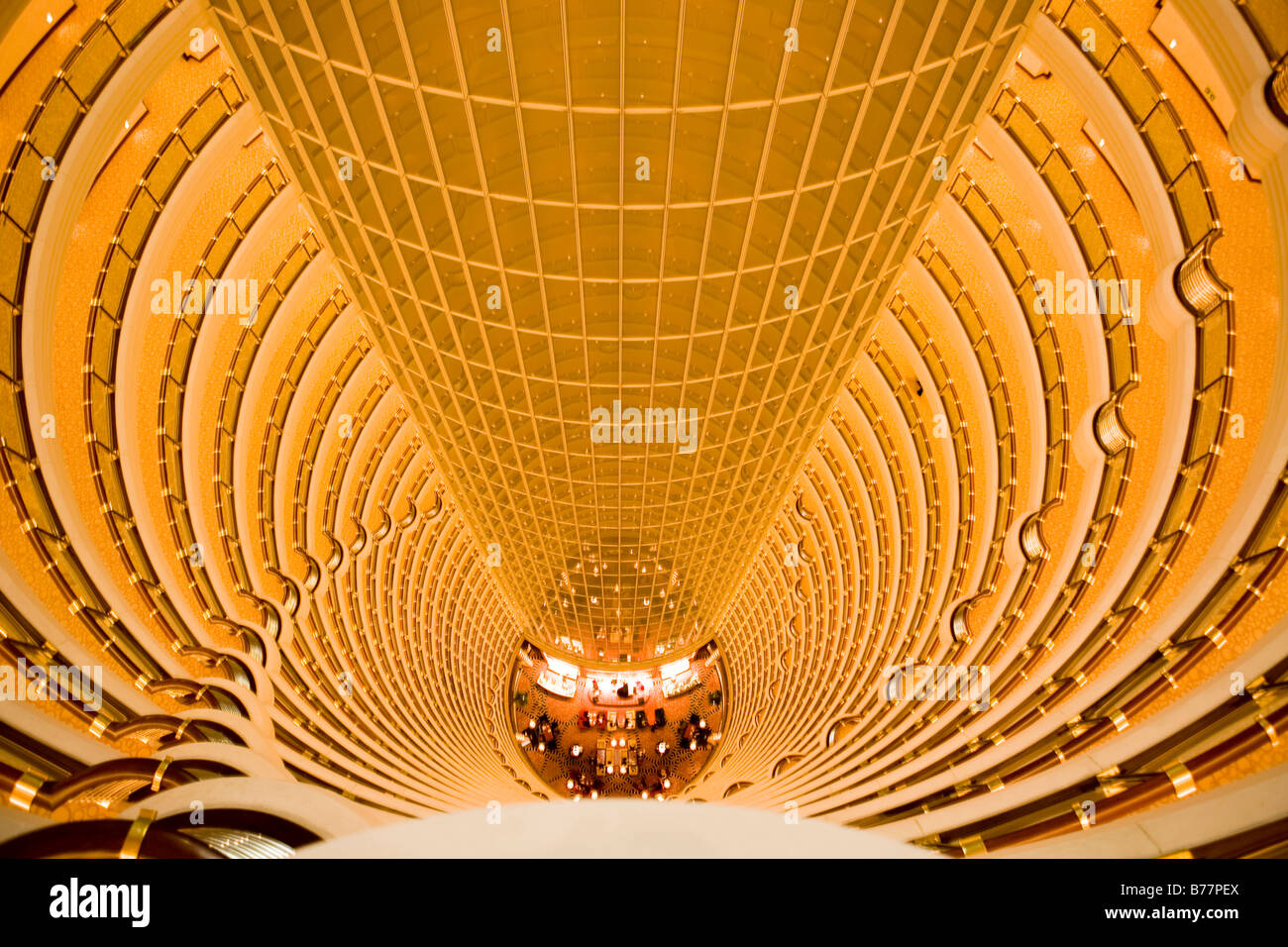 Lobby Grand Hyatt Jin Mao Tower Shanghai China Asia Stock Photo Alamy