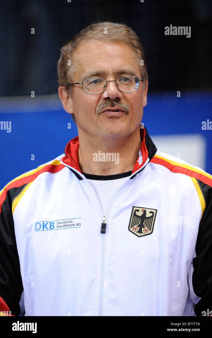 Wolfgang Hambuechen, father of Fabian Hambuechen, Germany, Gymnastics World Cup Stuttgart 2008, Stuttgart, Baden-Wuerttemberg,  Stock Photo