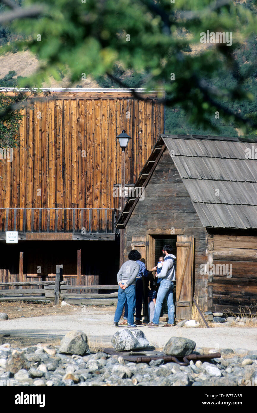 People touring Marshall Gold Discovery Site Colma California Stock Photo