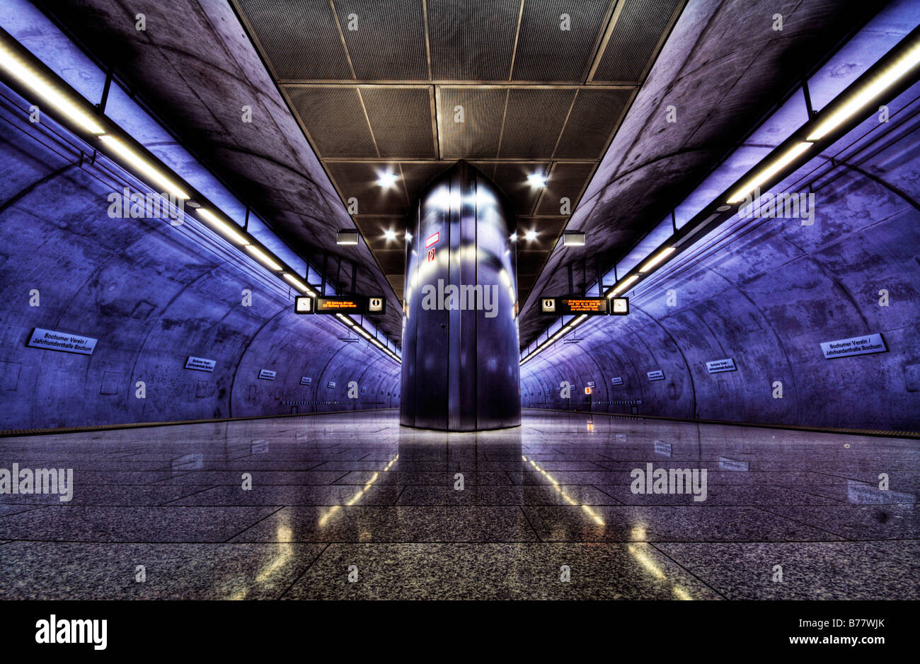 Jahrhunderthalle subway station, Bochum, North Rhine-Westphalia, Germany, Europe Stock Photo