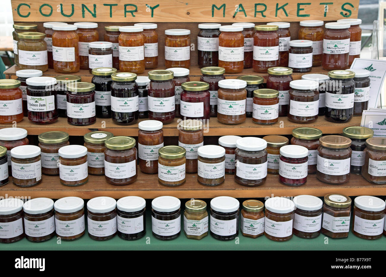 Jam jars display market hires stock photography and images Alamy