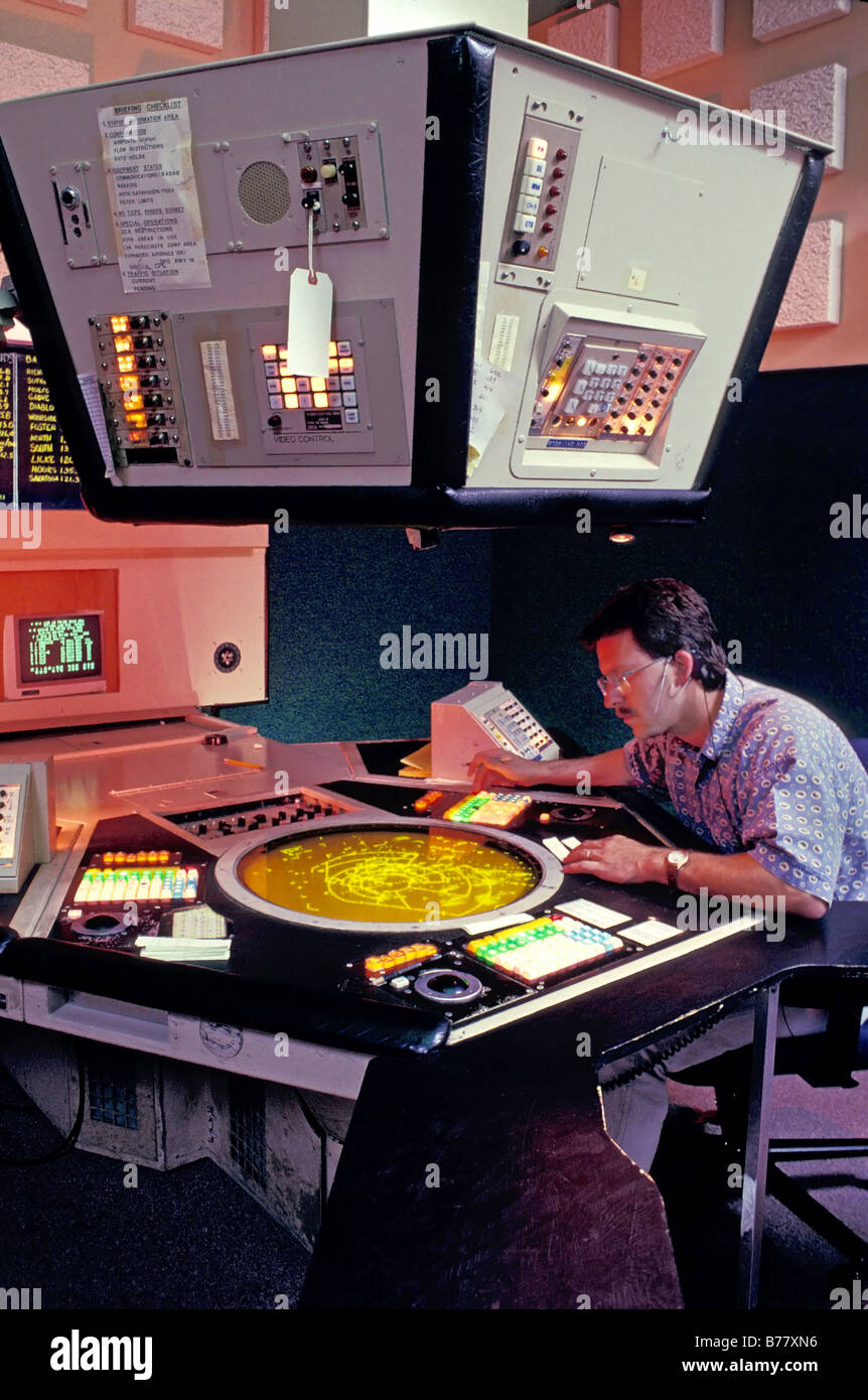 Released,air traffic controller Stock Photo