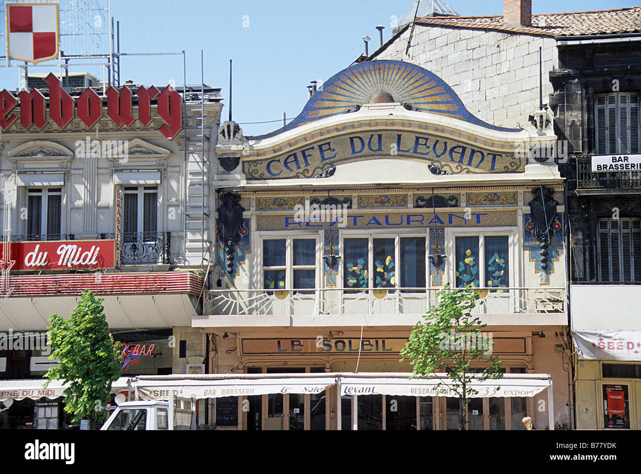 Bordeaux, France, Art Deco Café du Levant opposite the gare St Jean Stock  Photo - Alamy
