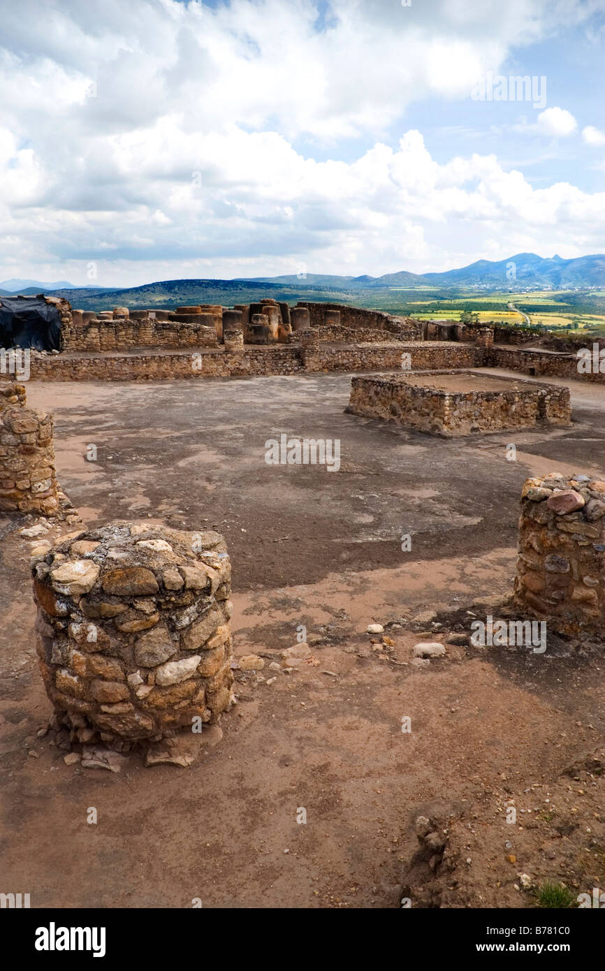 Chalchihuites Ruin or Alta Vista ruin, deliberately placed on the Tropic of Cancer by the Teotihuacan culture Stock Photo