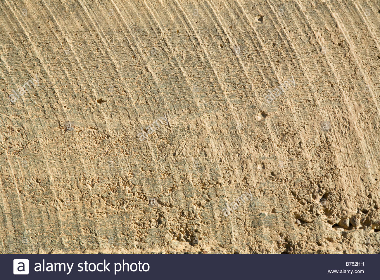 Texture rough finished concrete trowel marks grainy gray color Stock