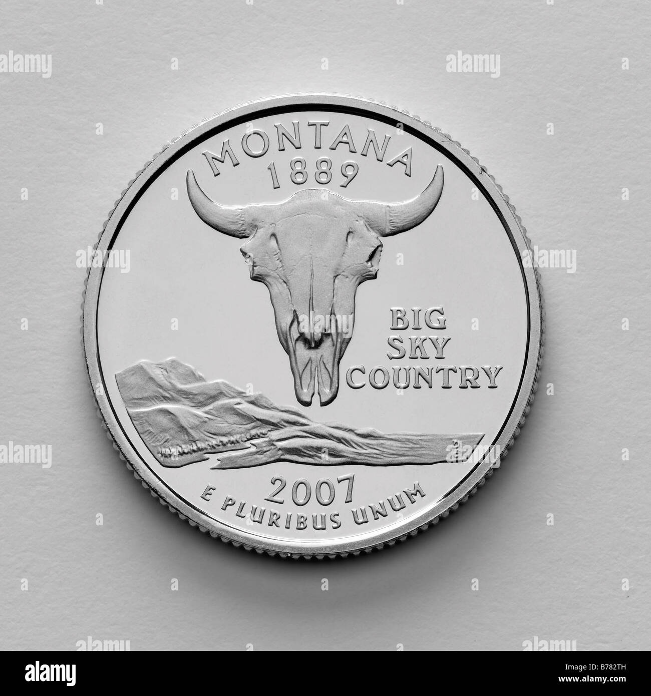 Montana state quarter Stock Photo Alamy