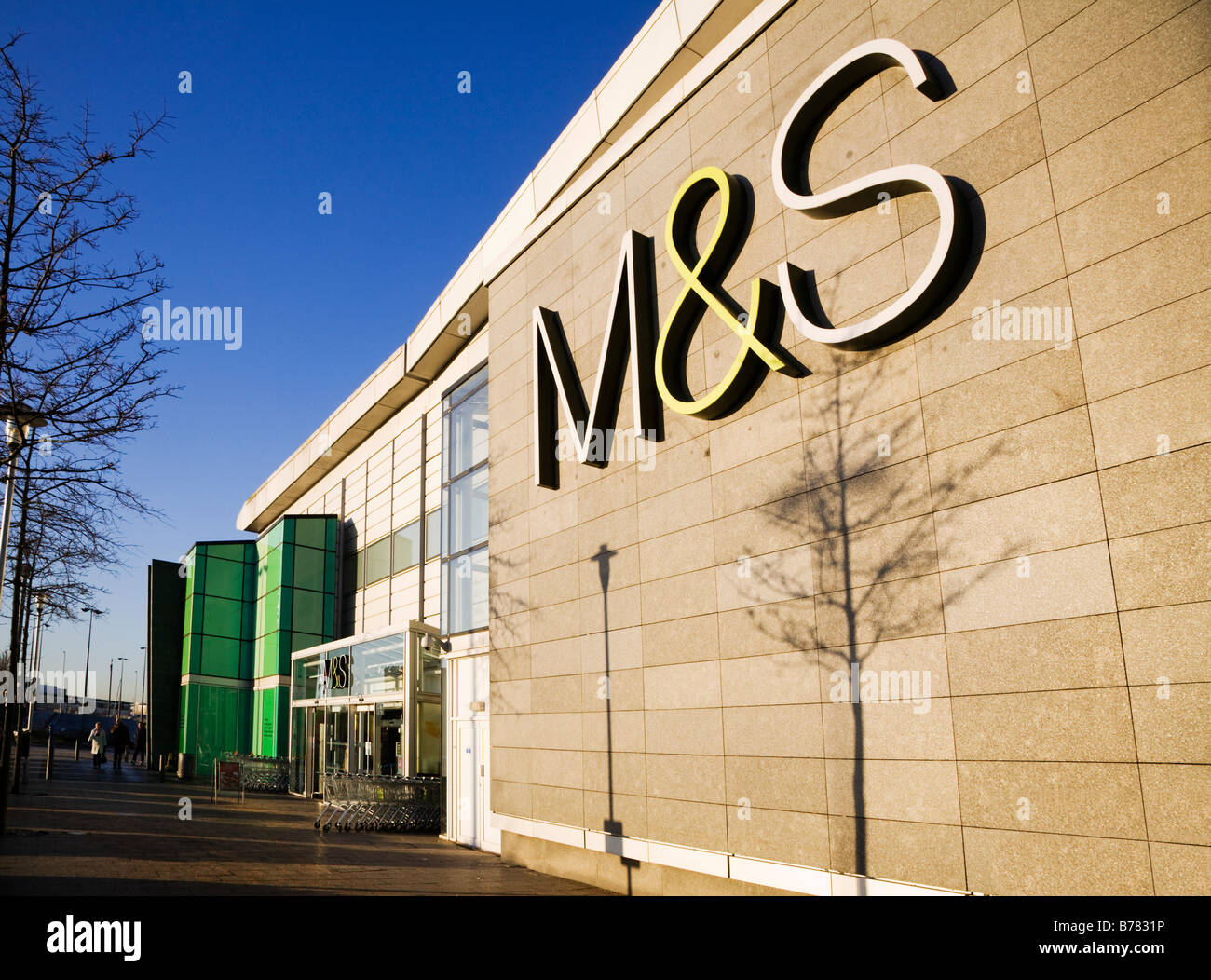 Marks Spencer's store at Braehead Glasgow. Stock Photo
