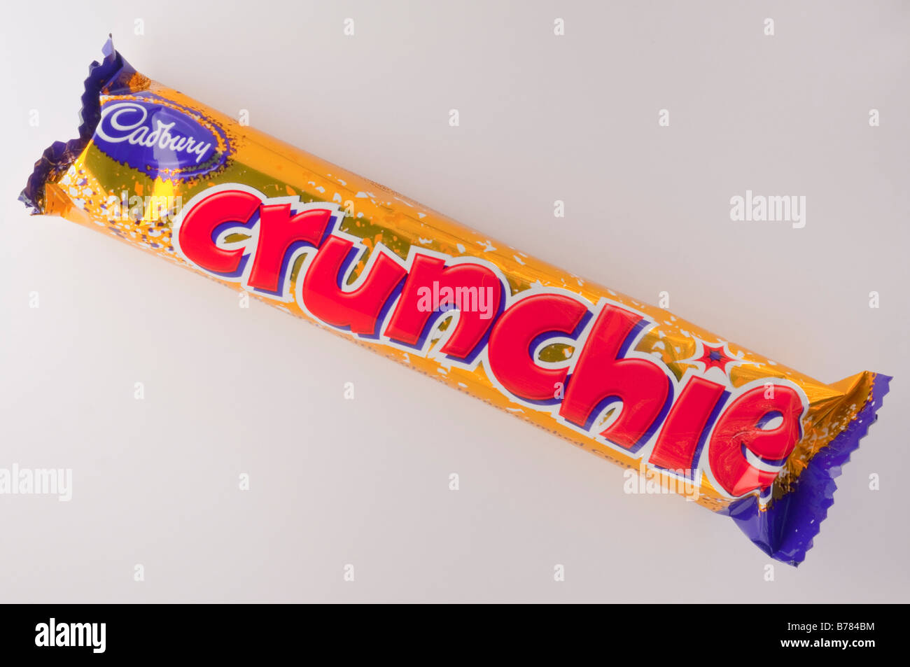 A Cadburys crunchie chocolate bar snack made by cadbury Stock Photo