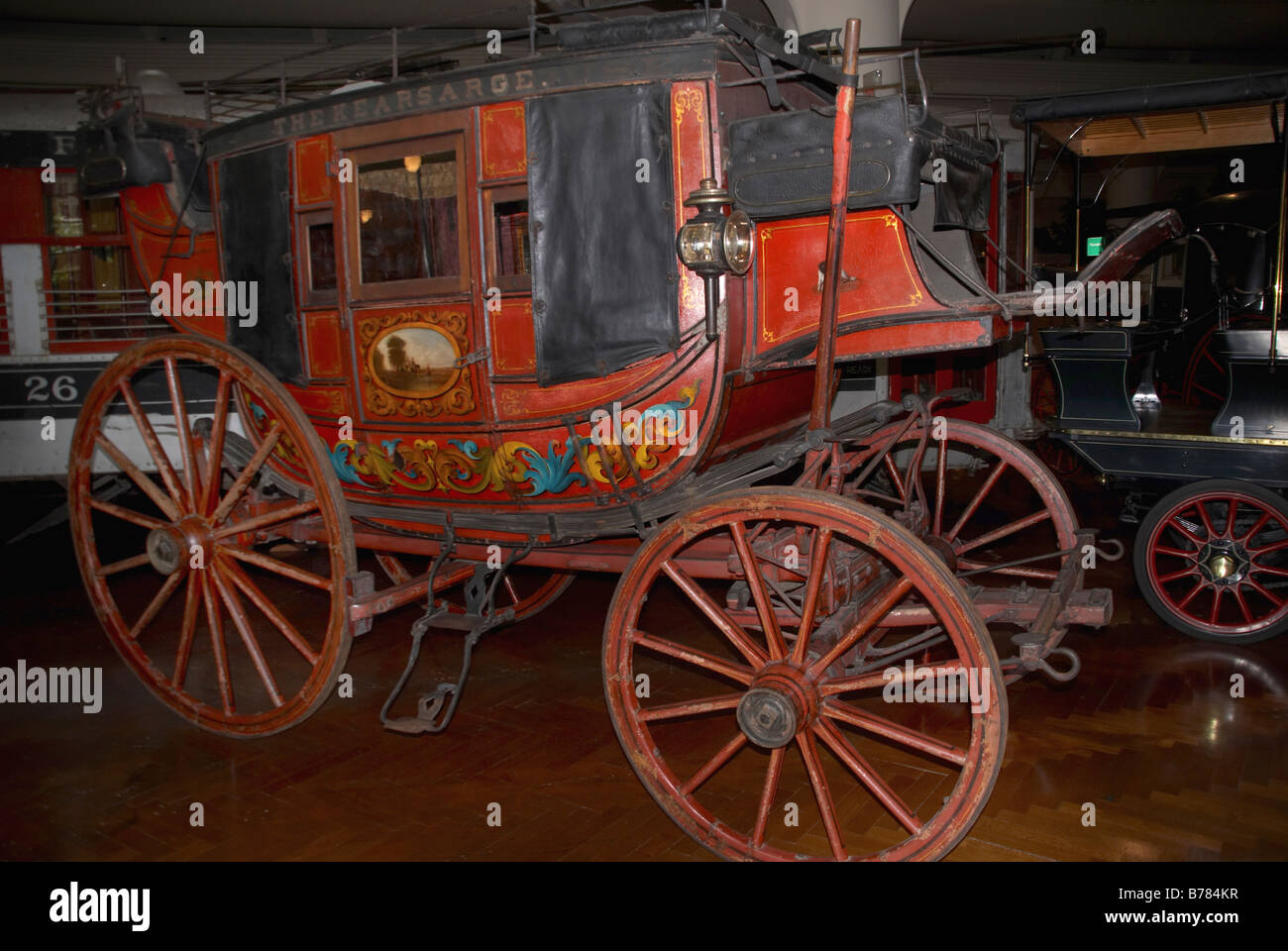 The Concord Coach an 1885 stagecoach Stock Photo