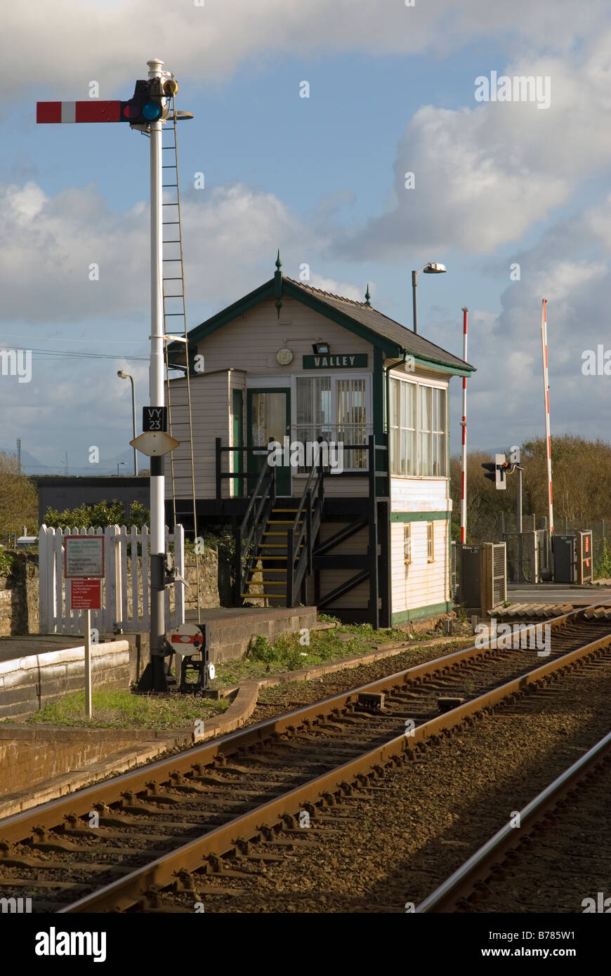 Valley Station, Anglesey, North Wales Stock Photo Alamy