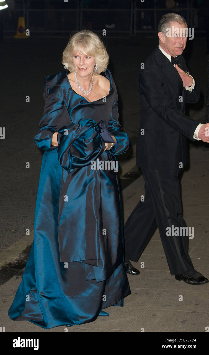 Prince Charles Prince of Wales and Camilla Duchess of Cornwall attending The Royal Variety performance London Palladium Argyll Stock Photo
