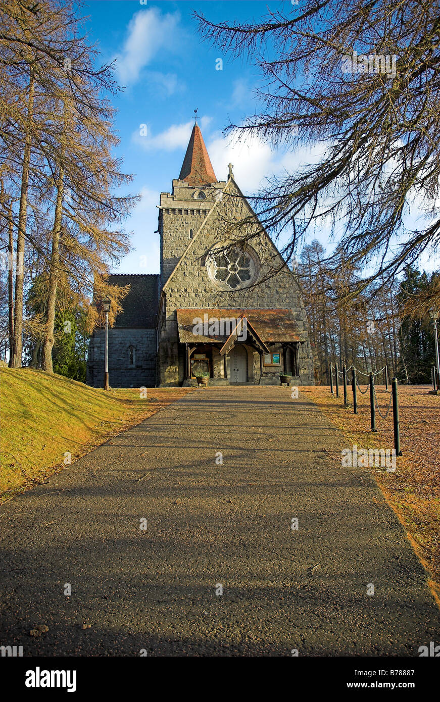 Crathie Church,  Crathie Royal Deeside Aberdeenshire Scotland Stock Photo
