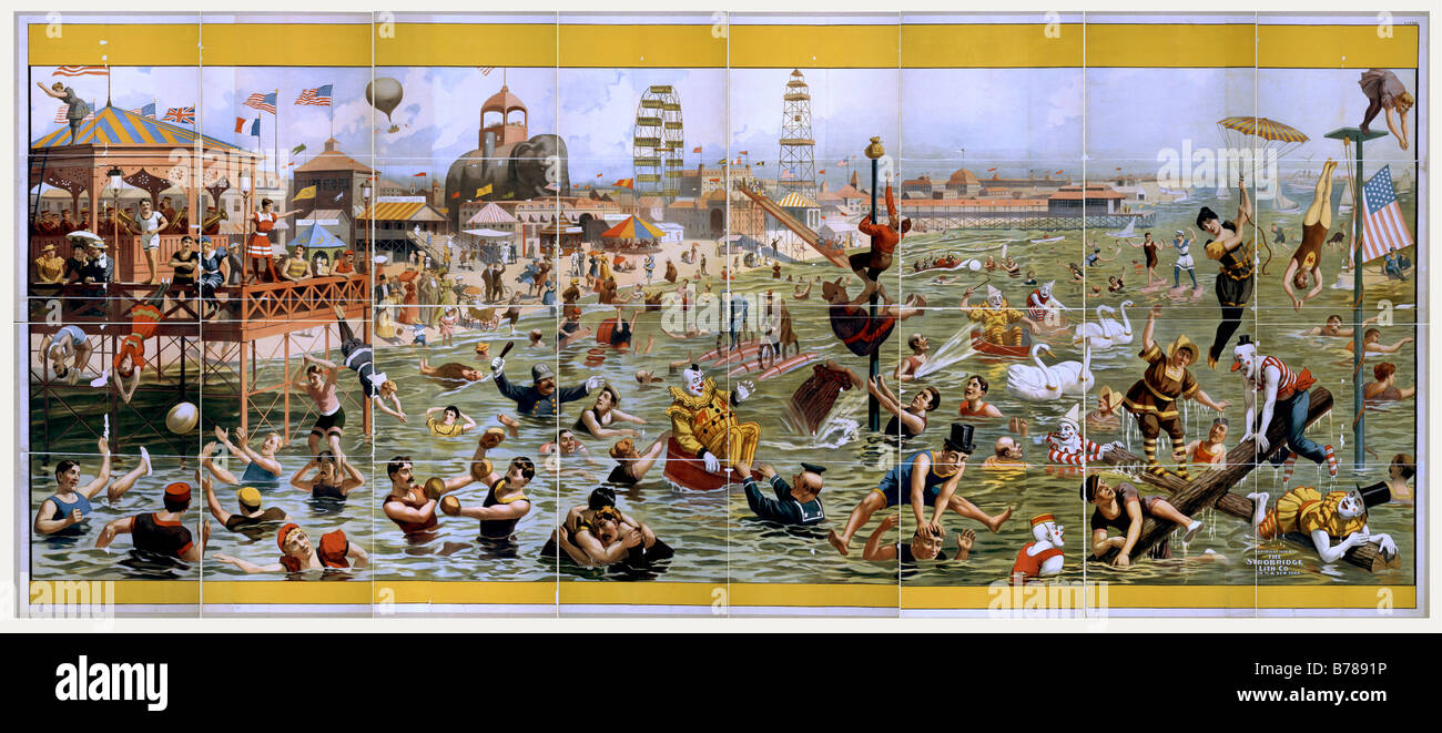 Village of coney island hi-res stock photography and images - Alamy