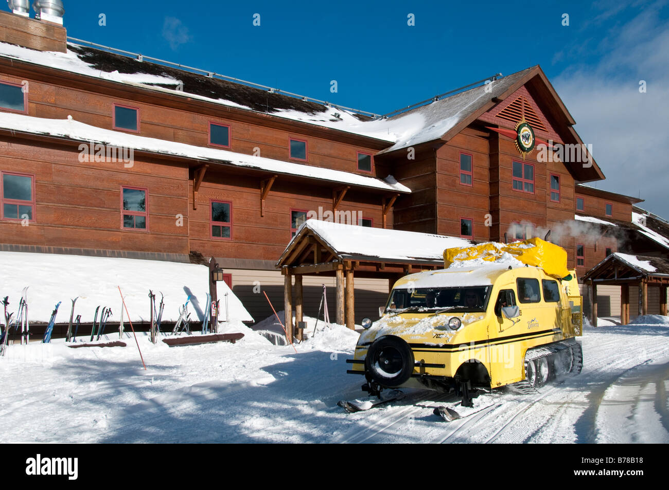 Xanterra Old Faithful Snow Lodge, winter, Upper Geyser Basin