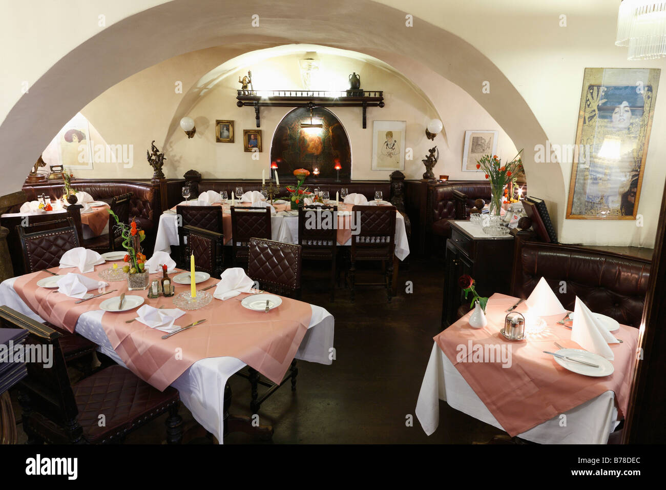 Restaurant 'Zum Basilisken' in Schoenlaternengasse, city, Vienna, Austria, Europe Stock Photo