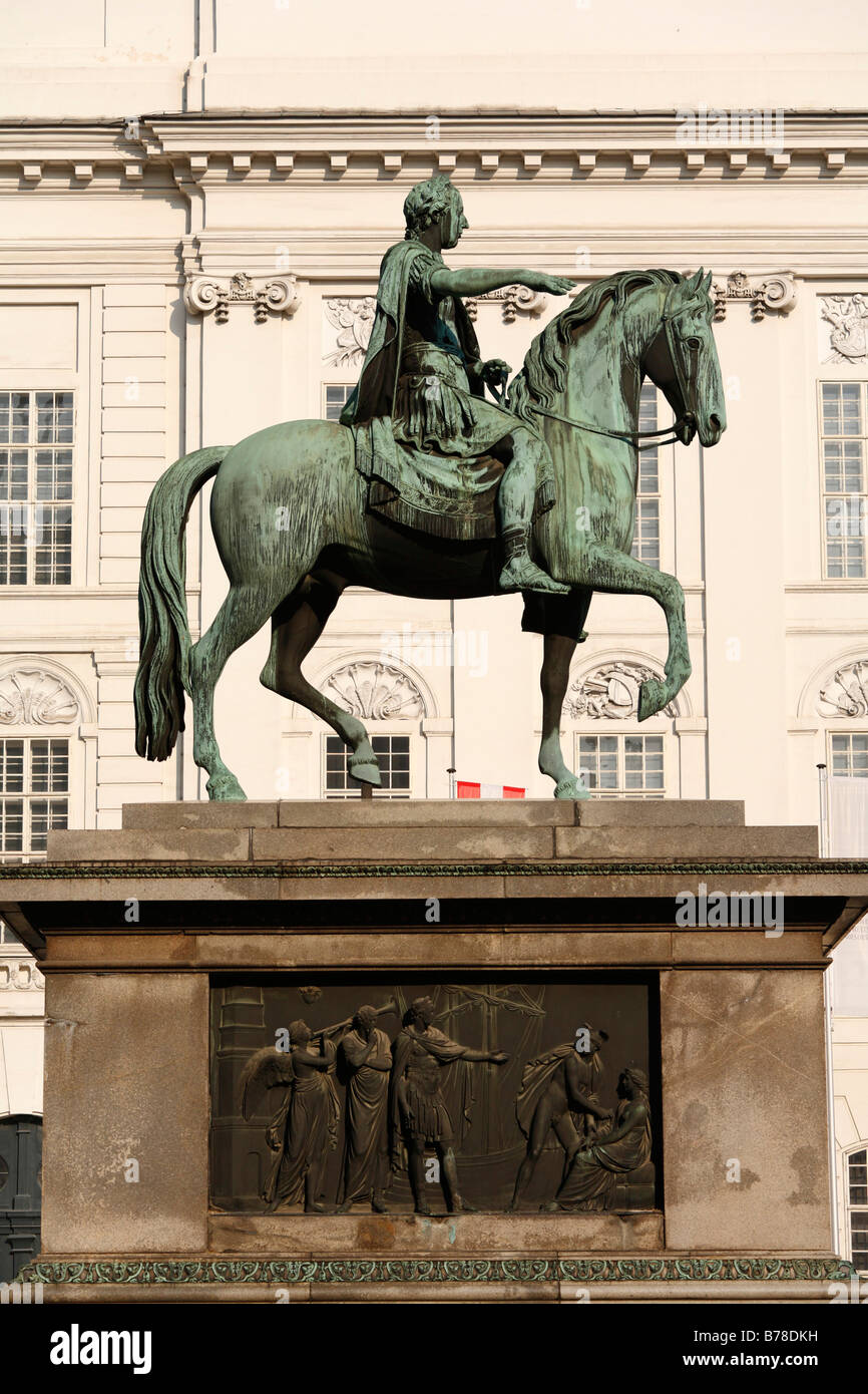 Statue Joseph II. in front of Hofburg Imperial Palace, Josefsplatz