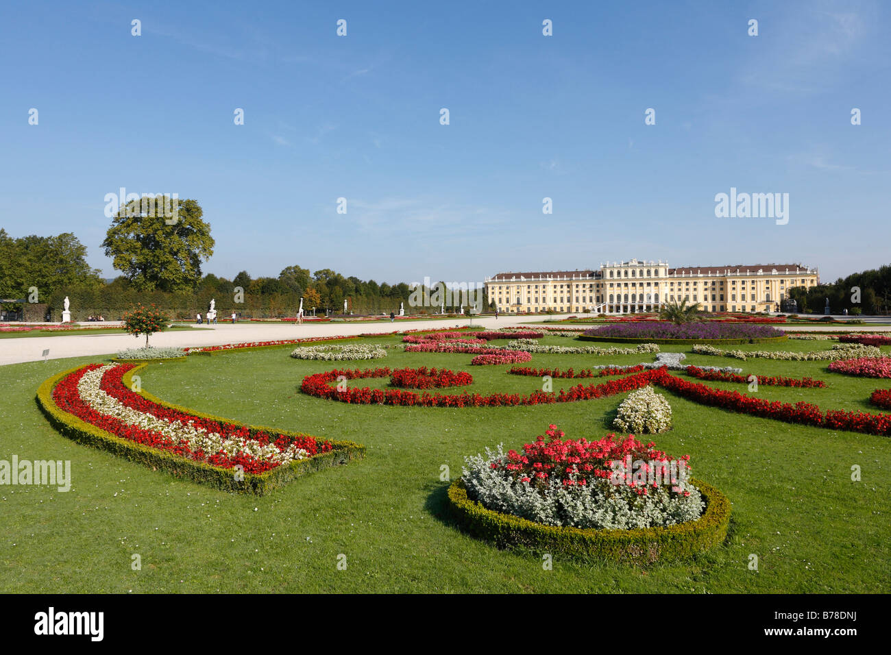 Schoenbrunn Palace, Schoenbrunn Palace Park, Vienna, Austria, Europe Stock Photo