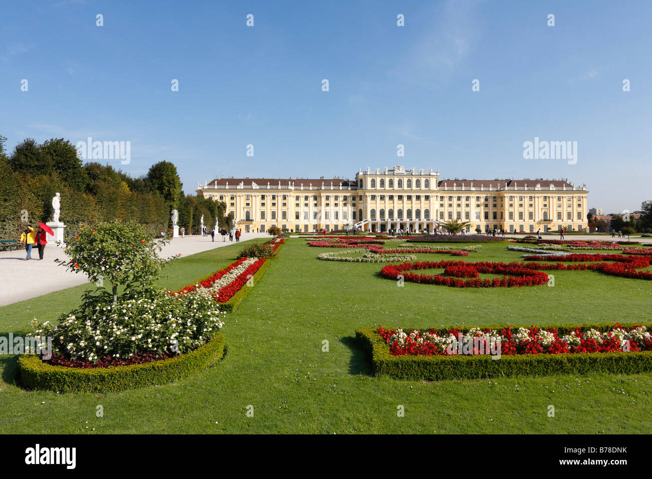 Schoenbrunn Palace, Schoenbrunn Palace Park, Vienna, Austria, Europe Stock Photo