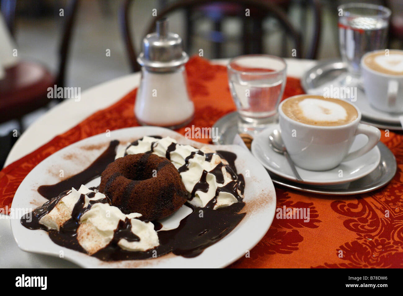 Mohr im Hemd, Moor in a shirt, Austrian dessert, court bakery, Graz, Styria, Austria, Europe Stock Photo