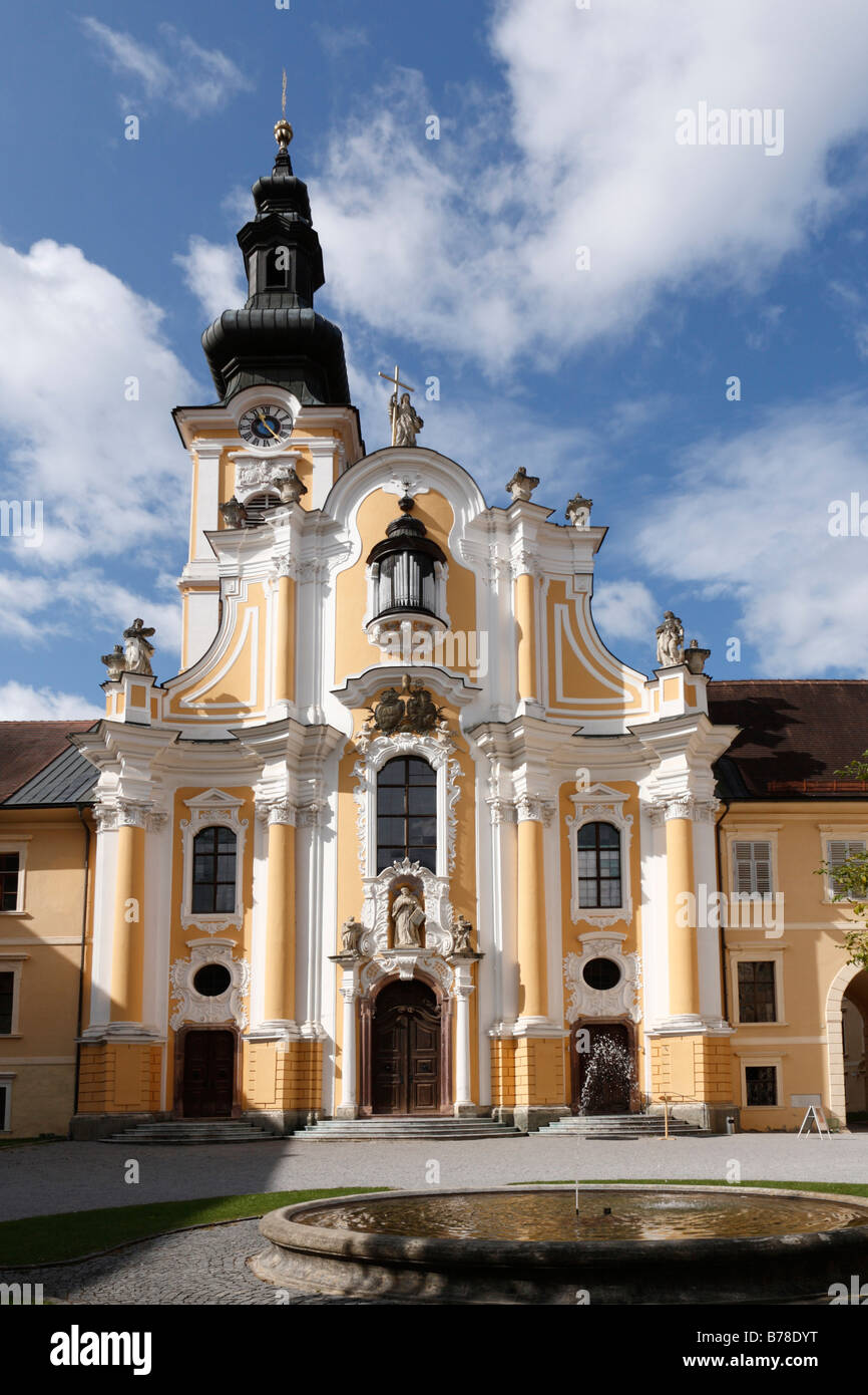 Stiftskirche, Collegiate church, courtyard of the Cistercian monastery, Rein Abbey, Styria, Austria, Europe Stock Photo